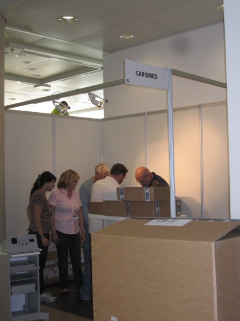 Just few hours and CARISMED booth will be finished